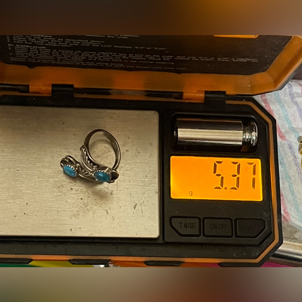 RB Sterling Native American Turquoise Ring - Picture 14 of 14